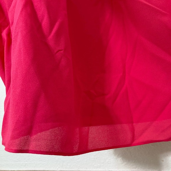 New - Hot PINK Gathered One Shoulder Cocktail Dress - Size 8 - Picture 6 of 9